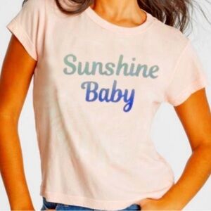 WILDFOX NWT Sunshine Baby T-Shirt Pink